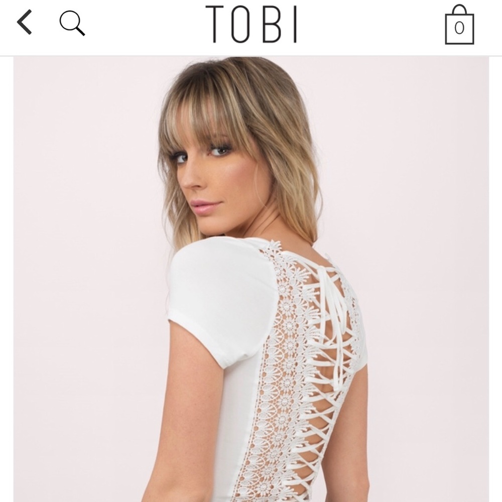 White lace top